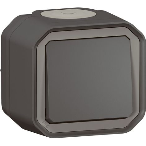Pulsante NO Plexo completo a parete – Antracite - LEG069790L