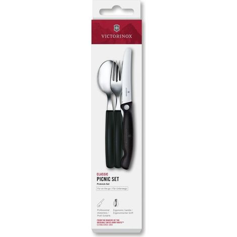Set de 3 Couverts de Table, Couteau à Légumes de 11 cm