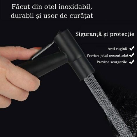 Pommeau De Douche - Fonction Bidet Intégrée - Pour Salle De Bain - Noir - 1 Pièce (1/4)