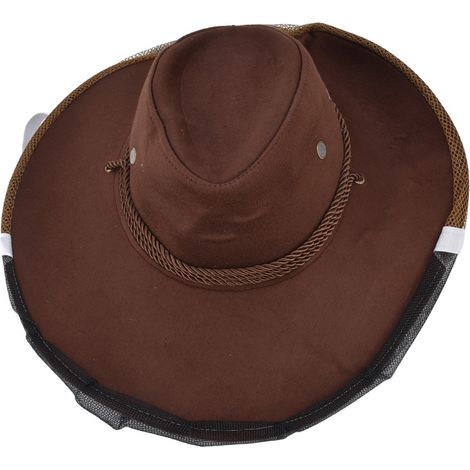 Chapeau de cowboy apiculteur à fermeture ajustable, voile d'apiculture en maille respirante, idéal pour les apiculteurs, pêcheurs, chasseurs et campeurs. (1/5)