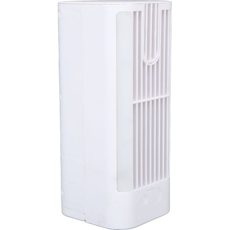 Tischventilator mit Nachtlichtfunktion, einstellbarer Leistung, platzsparend, leise, multifunktional, Plug-and-Play-fähig, ohne Sprühfunktion (1/5)