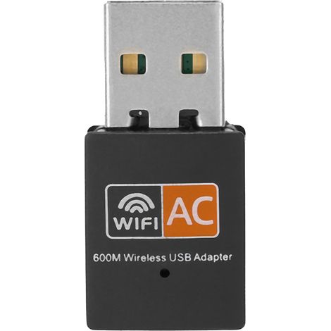 Adaptateur WiFi USB 5G/2.4G AC600 Double Bande, Carte Réseau Externe Mini avec Chipset 8811 pour Ordinateur (1/5)