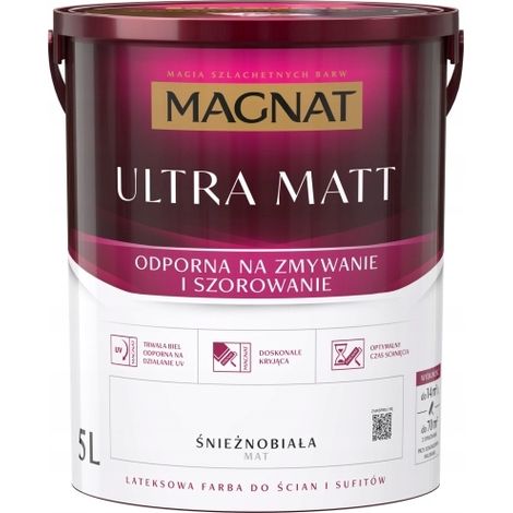 Magnat Ultra Matt Antireflex-Latexfarbe Weiß Matt 5L