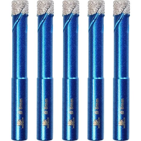 Brocas de diamante de 8 mm para azulejos - Broca para cerámica BRSCHNITT para porcelana, cerámica, granito y azulejos (5 piezas) (1/5)