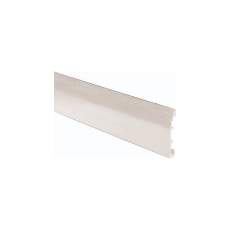CONF. 10 PZ BATTISCOPA PASSACAVO MULTIFUNZIONE PVC FINITURA BIANCO VERNICIABILE MISURE 70X10X2500 MM