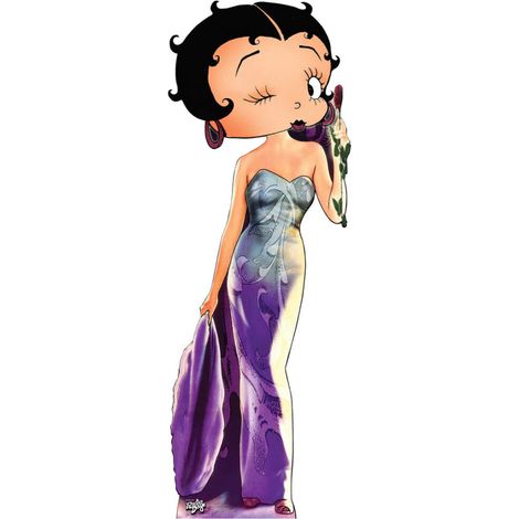 Figurine en carton Betty Boop Glinda robe longue violette Hauteur 161 cm (1/5)