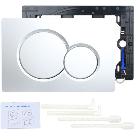 Actionneur de chasse d'eau double compatible avec Geberit 115.770.21.5 Plaque d'actionneur de toilettes, pièces de chasse d'eau dissimulées, convient pour les réservoirs dissimulés Sigma (1/4)