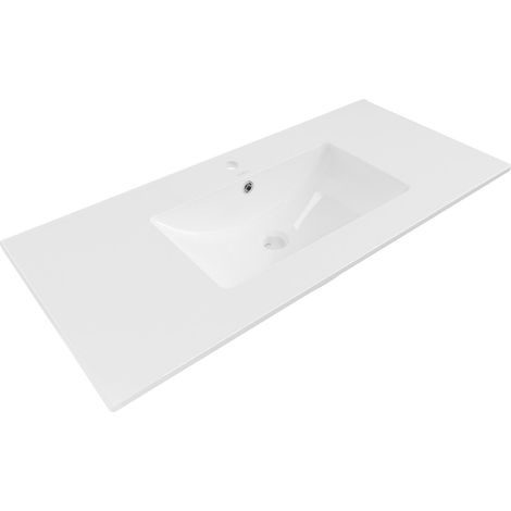Mexen Atena lavabo empotrado en encimera 101 x 46 cm, blanco - 25011000 (1/5)