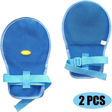 Safety Restraint Mitts - 2PCS, Control Mitts Safety Hand Glove, Restraint Mitts, Gloves to Prevent Scratching for adults, Dementia Products for elderly, Helpful to Both Wearer and Caregivers