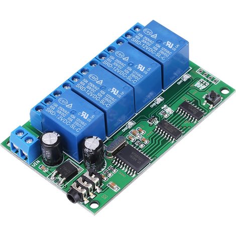 AD22B04 12V 4-Kanal DTMF-Tonsignaldecoder Relais Telefon Fernbedienung SPS (1/5)