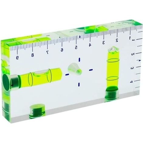 Bardusch-Niveau à bulle multifonction transparent de type T avec échelle magnétique 95 x 51 x 13 mm (1/5)