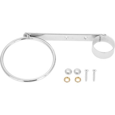 Wandmontierter Haartrocknerhalter aus verzinktem Edelstahl, freihändiger Haarstylingständer (1/5)