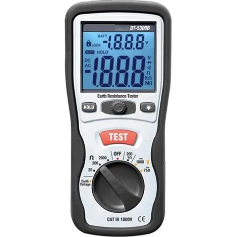 Testeur De Résistance D'isolement Numérique DT-5300B Mégohmmètre Testeur De Résistance De Mise À La Terre Testeur De Courant Et De Tension AC/DC (1/5)