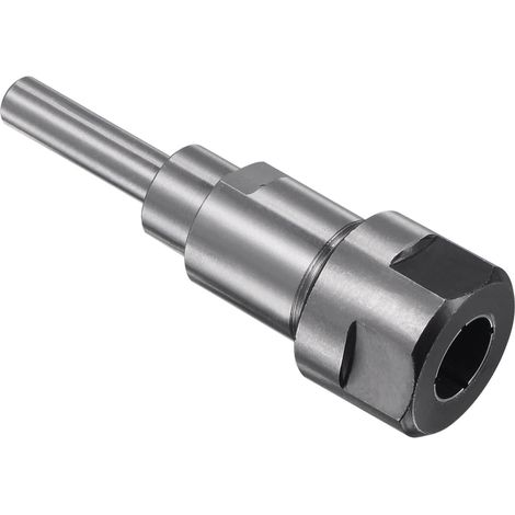 Adaptador de vástago de extensión para mandril de fresa de 8 mm a 12,7 mm, fabricado en acero al carbono, adecuado para piezas de extensión de vástago de fresa. (1/4)