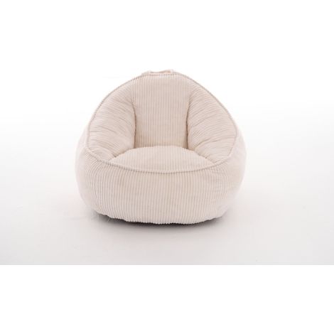 Sillón puff infantil de pana suave beige 72 x 69 x 51 cm HOMVRA (1/4)
