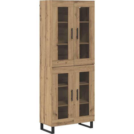 Aparador alto 2 pcs Roble artesanal vidaXL (1/5)