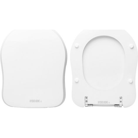 Copriwater Antalia Dolomite legno rivestito in resina poliestere bianco come originale (1/4)