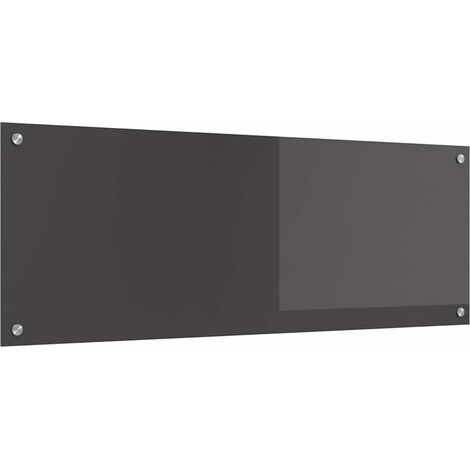 Protection de cuisine Gris foncé 110 x 40 x 0,6 cm verre trempé CFW81692 (1/5)