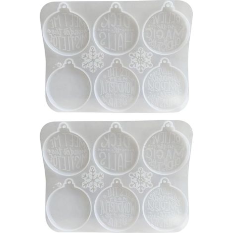 Moules en Silicone en résine pour la Fabrication de Belles décorations d ' Arbre de Noël, Non déformables, réutilisables, faciles à Nettoyer (1/5)