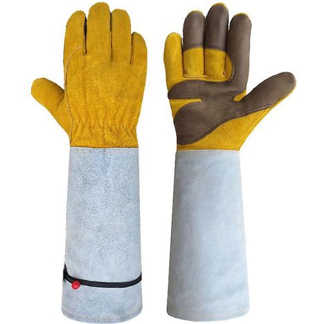 gants D'assurance Du Travail Travail De Jardin Anti-coup De Couteau Anti-coup Long Apiculture Gants De Soudage L'arc Sous Argon Anti-coupure Peau (1/5)