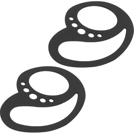 1 paire de crochets d'oreille anti-chute, clips de fixation antidérapants pour casque Bluetooth, noir (1/5)