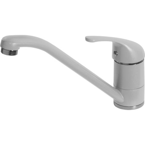 Rubinetto Miscelatore Cucina Elleci Minerva Metaltek Grigio Aluminium MMKMIN79