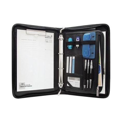 WEDO Konferenzmappe Elegance 585001 DIN A4 Kunstleder schwarz (1/2)