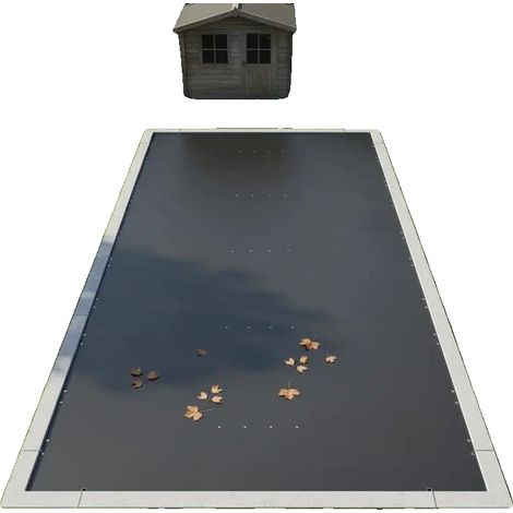 Poolabdeckung, wasserdicht, strapazierfähiges Design, schwarz (1/2)