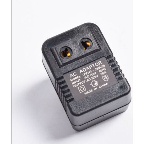 Convertisseur de tension 110 V/220 V / 220 V/110 V, puissance 50 W (1/2)