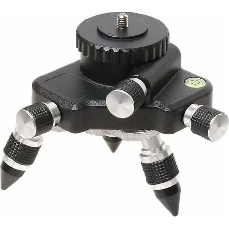 Metal laser leveling adapter, 360-degree rotating base for line laser leveling tripod connection, rotating tripod base for 1/4-inch and 5/8-inch leveling adapters MUMU (1/4)