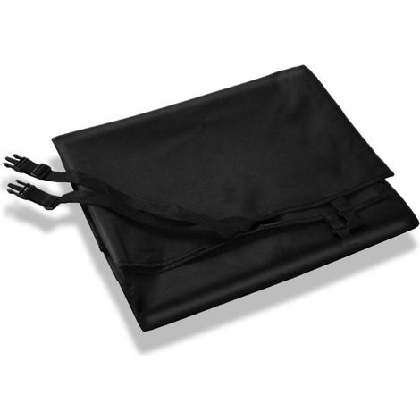 Housse de protection pour voiture Polyester/PVC Repoussant la saleté Noir 145 x 150 cm