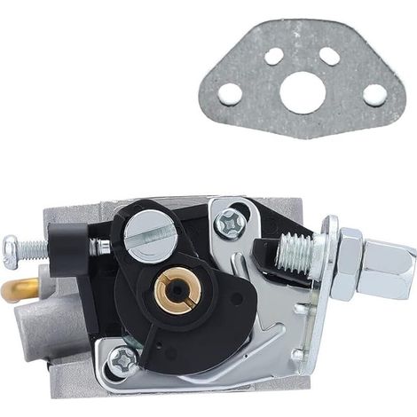 Carburetor pour débroussailleuse Husqvarna 125E 125LD 125R 125RD 132L 132LD 132R 132RD Walbro WYK-10D, Silver, Alimenté au gaz, Pièce de rechange, Carburetor (1/4)