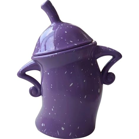 Lot de 3 Boîtes de Rangement Alimentaire en PVC Résistant aux Chocs avec Couvercles, Décoration de Bureau Halloween Violet, Pots à Épices et Snacks (1/5)