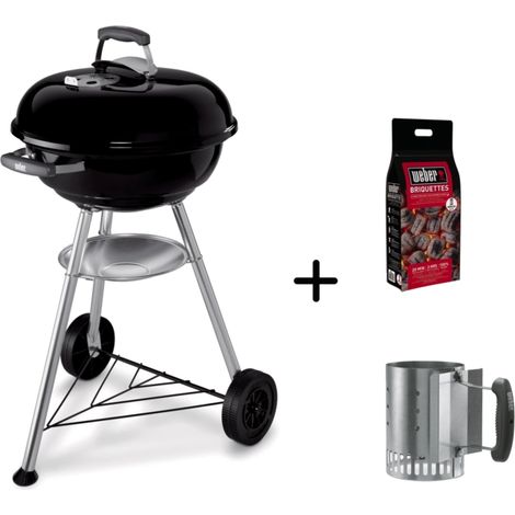 Barbecue charbon portable – 2 brûleurs – Cuisson uniforme avec briquettes – Pour événements en plein air