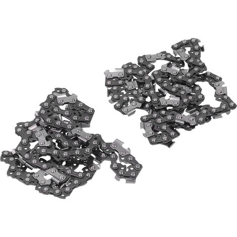 Kit de 2 chaînes de tronçonneuse 40 62DL en acier allié pour le travail du bois, 18 pouces, 62 maillons d'entraînement (1/5)