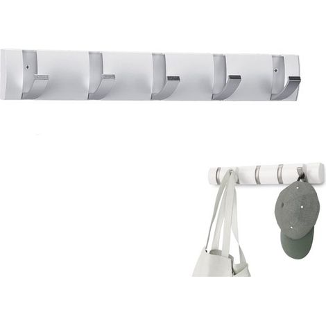 Paquete de 1 pieza, ganchos reforzados, ganchos para abrigos de pared, perchas plegables, ganchos de almacenamiento para decoración del hogar, ganchos para abrigos de pasillo, ganchos de aluminio para (1/4)