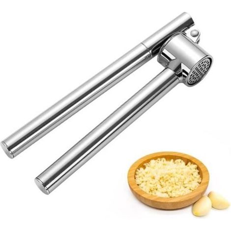 Presse Ail Inox Professionnel,Presse-Ail Manuel, Ecrase Ail Pressoir,Presse Ail Multifonctionnel,Écrasé Ail Inox,Facile Presser - (1/4)