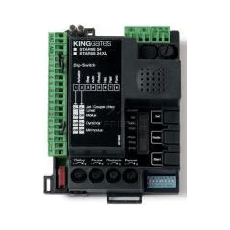 Centrale de commande 24V pour motorisations – Alimentation 230Vac – Récepteur radio 180 émetteurs – Température -20 à 50°C – King Gates - STARG8