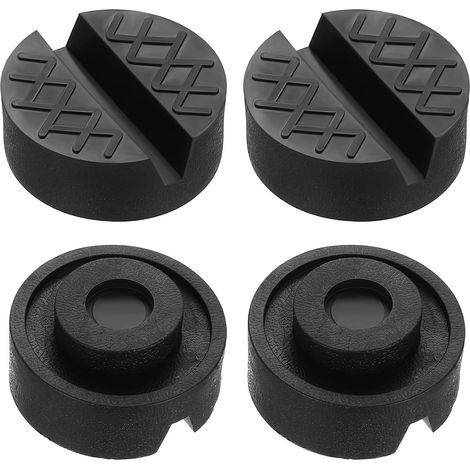 4 Pièces Coussin en Caoutchouc pour Cric de Voiture, Patins en Caoutchouc pour Cric de Voiture, Tampon Jack Pads avec Conception Antidérapante pour Élévateurs Voitures (1/5)