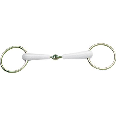 Filetto Daslo anelli snodato con rivestimento in gomma al gusto di menta: 12,5", Bianco argento