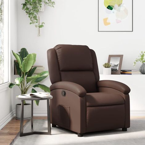 vidaXL Relaxsessel Braun Kunstleder (1/5)