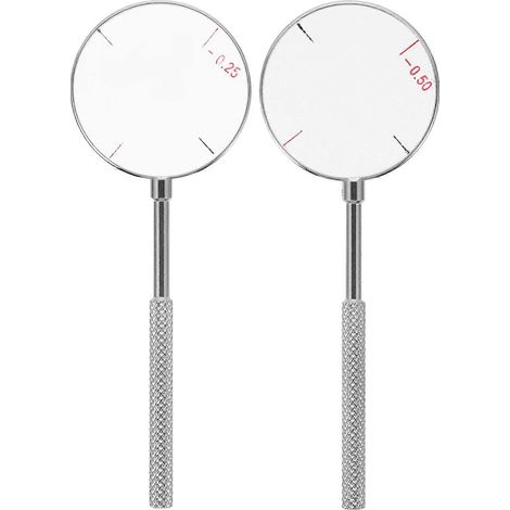 2 lentilles Trivex 50 dioptries, lentilles optiques sphériques