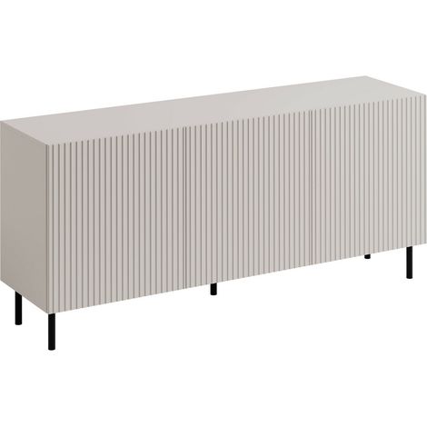 Mirjan24 – Buffet Livsevi 100 – Dimensions 76x156cm – Stratifié et MDF – Pieds en métal – Système push to open – Fabriqué en Union Européenne