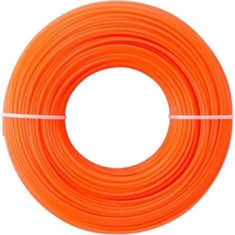 100m Fil Coupe Bordures 2,4 mm Diamètre Fil pour Débroussailleuse Nylon (1/4)