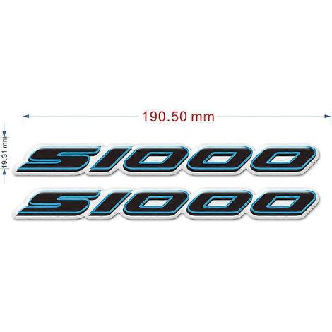 Protection de carénage, garde-boue, emblème, réservoir, autocollants et protège-mains pour BMW S1000R, S1000RR, S1000XR, S1000 R, Rr, Xr HP (bleu). (1/5)