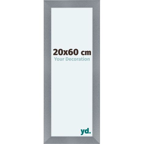 yd. - Cadre photo 20x60 - Aluminium Brosse - MDF - Como (1/5)