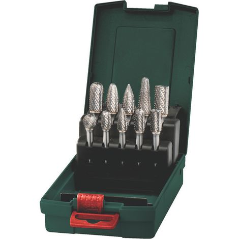 METABO 628404000 (10 pce) Carbide burr set 6mm x 10mm