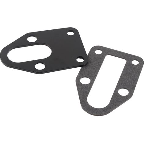 Plaque de fixation de pompe à essence chromée avec trous, pièce de rechange pour moteurs Chevrolet small block 283 305 327 350 383 400 (1/5)