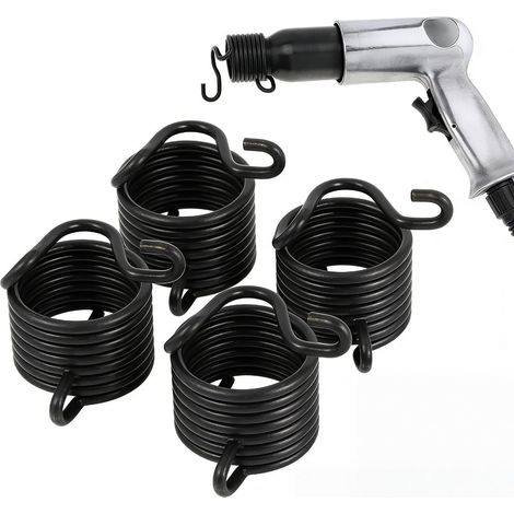 4 Pcs Ressort Burineur Pneumatique en Acier Allié Ressort de Retenue avec Finition Chrome Anti-Corrosion Accessoires pour Marteau Pneumatique 150 190 250 Pièce de Rechange Robuste (1/5)
