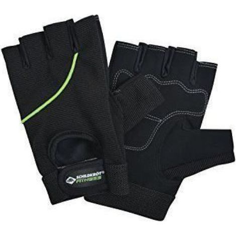 Gants de fitness pour adulte Classic Noir Taille L-XL - Respirant et indéchirable